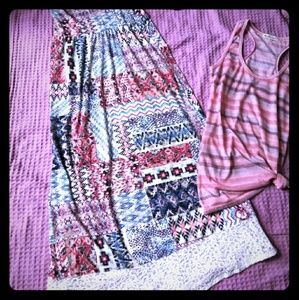 Beautiful maxi@top 2pc womans